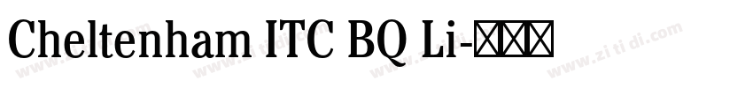 Cheltenham ITC BQ Li字体转换